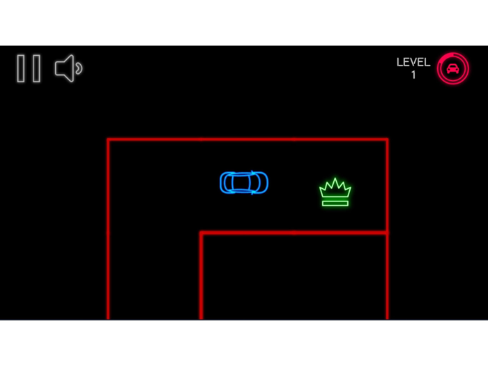 Neon Car Maze