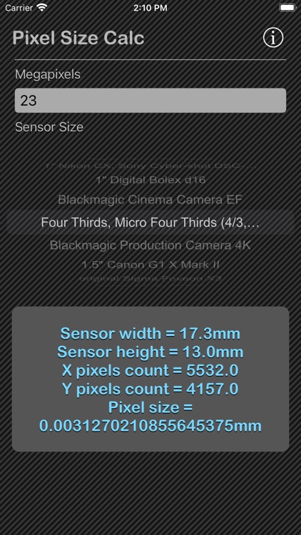 Pixel Size Calculator screenshot-4