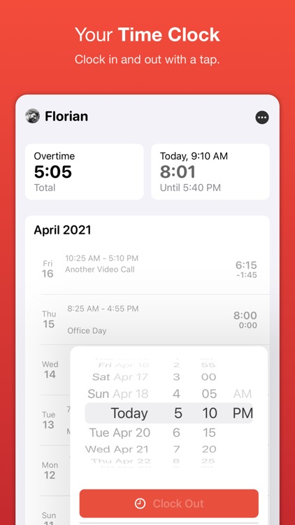 WorkTimes - Hours Tracker
