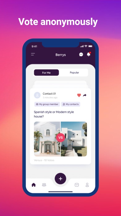 Berrys: most personal Q&A app screenshot 2