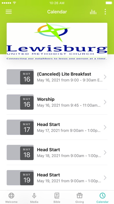 How to cancel & delete Lewisburg U.M.C. from iphone & ipad 3