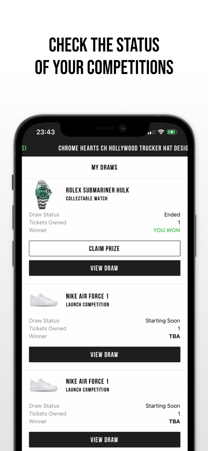 Chance - Competitions