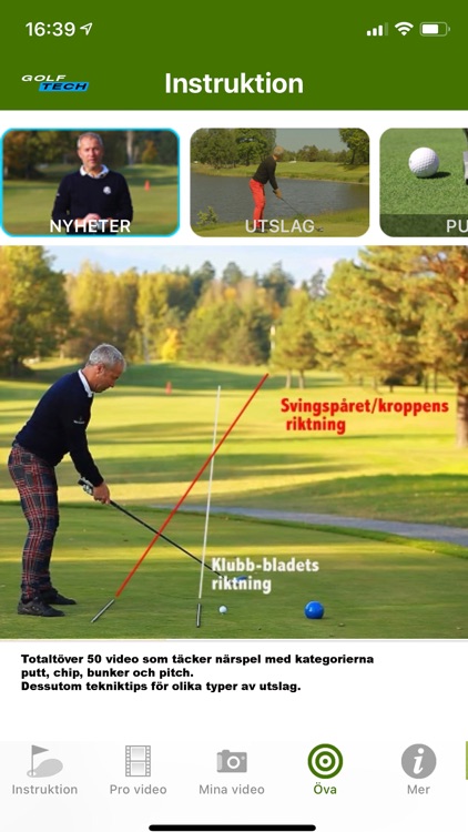 GolfTech - träning & video screenshot-3