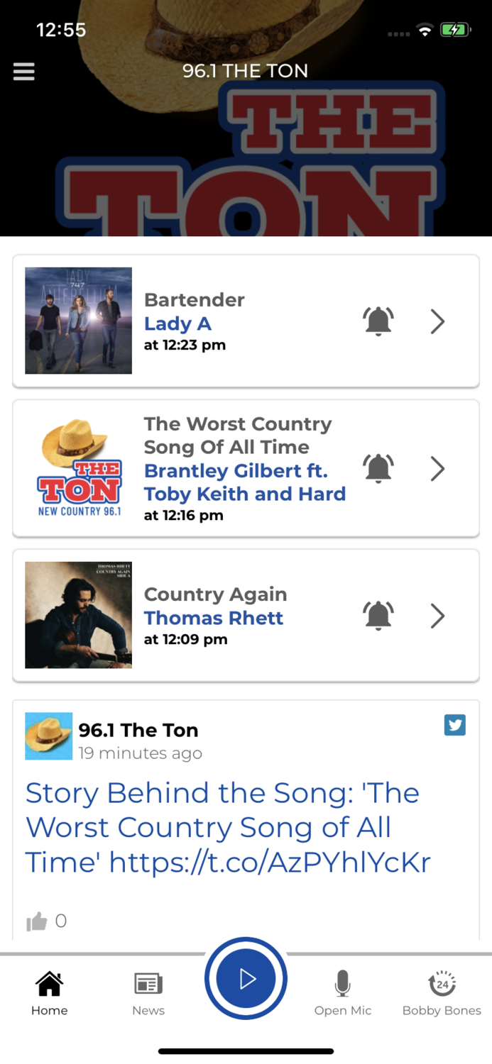 New Country 96.1 THE TON