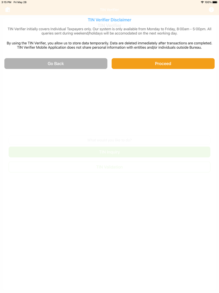 TIN Verifier Mobile App