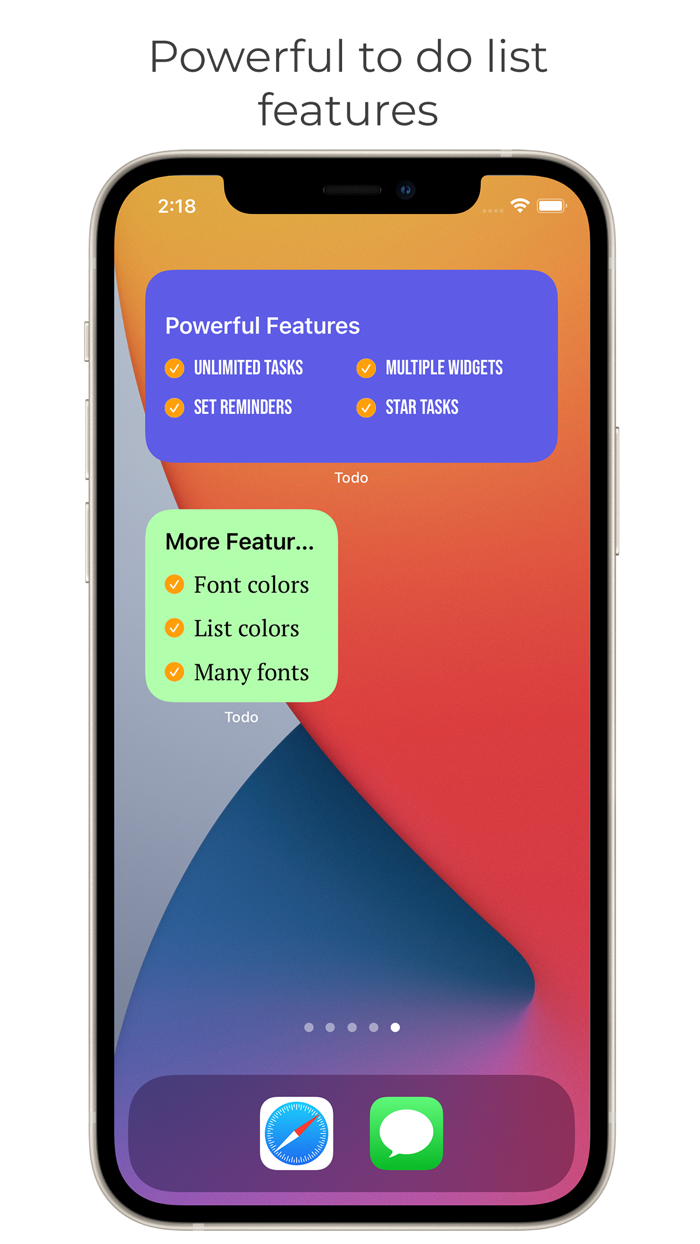 Sticky Color Todo Widgets