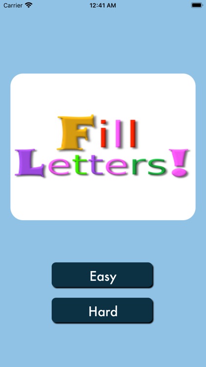 Fill Letters