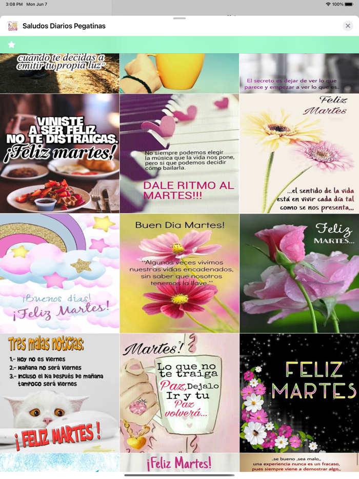 Saludos Diarios Pegatinas