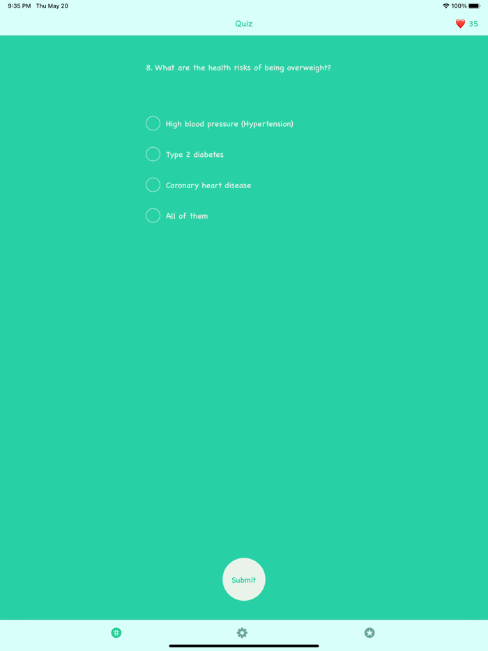 Nutrition Quiz - Health IQ