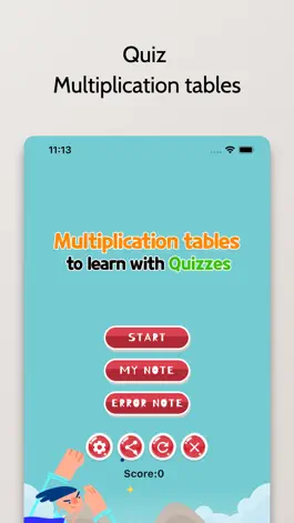 Game screenshot Quiz Multiplication tables mod apk