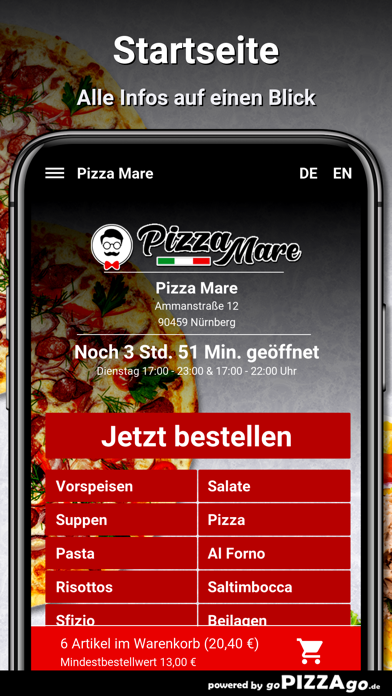 Pizza Mare Nürnberg screenshot 2