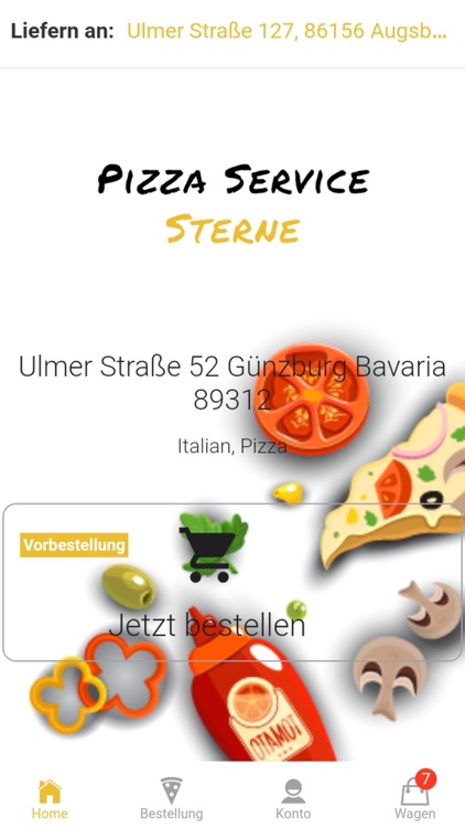 Pizza Service Sterne