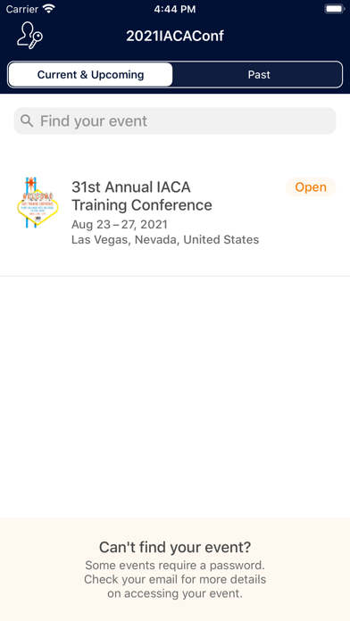 IACA 2019 Conference screenshot 2