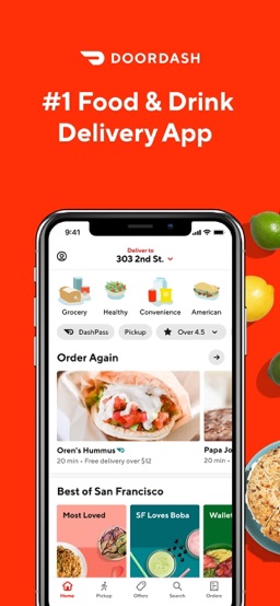 DoorDash app screenshot