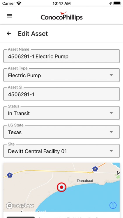 ConocoPhillips Asset Tracking