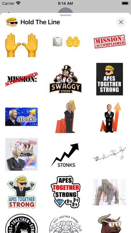 Hold the Line WSB Stickers screenshot-3