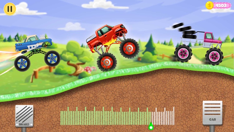 Monster Truck Up Hill Racing