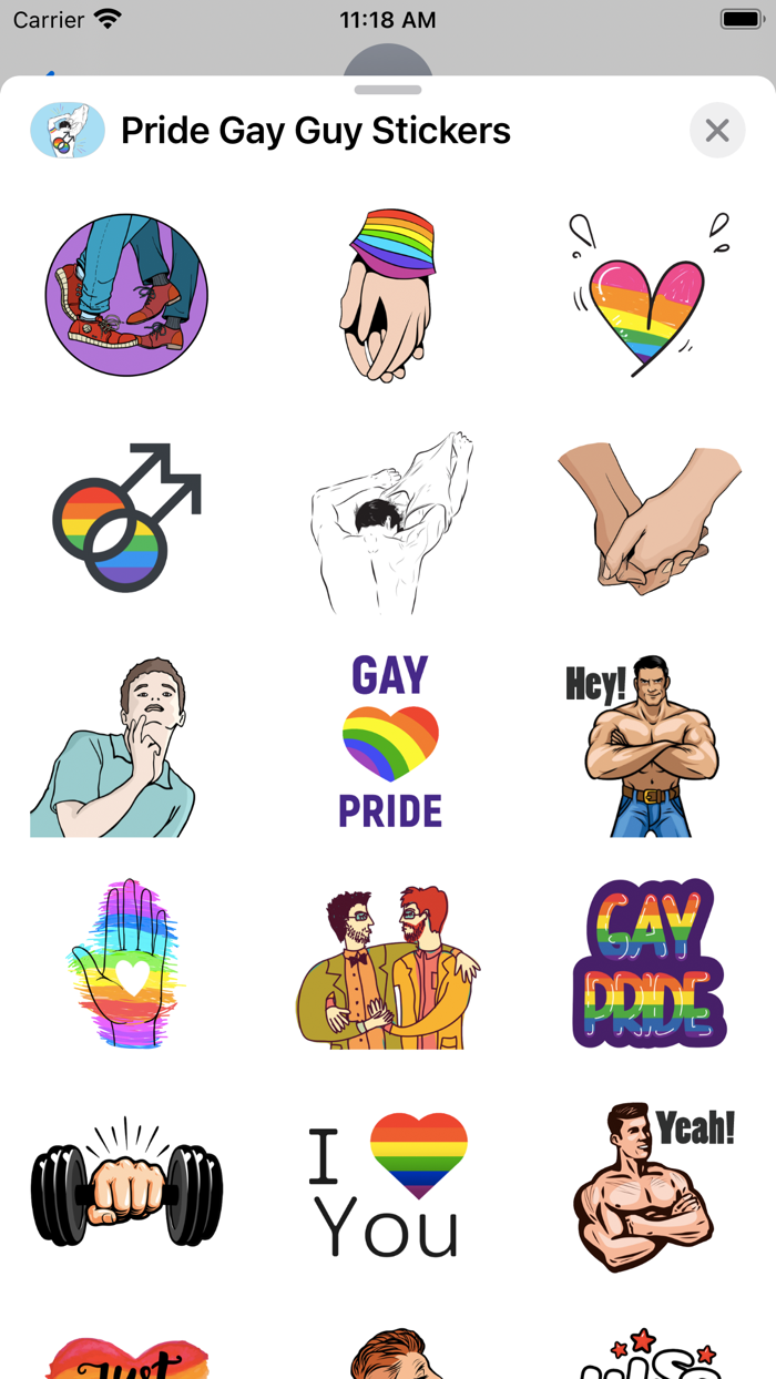 Pride Gay Guy Stickers