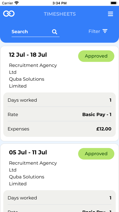 Trusted Contracts E-Timesheets screenshot 3