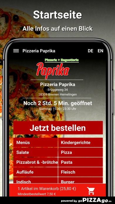 Pizzeria Paprika Bremen Hemeli screenshot 2