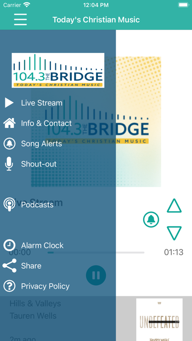 How to cancel & delete 104.3 The Bridge from iphone & ipad 2