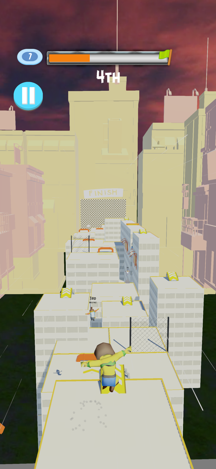 Rooftop Freestyle Parkour Race