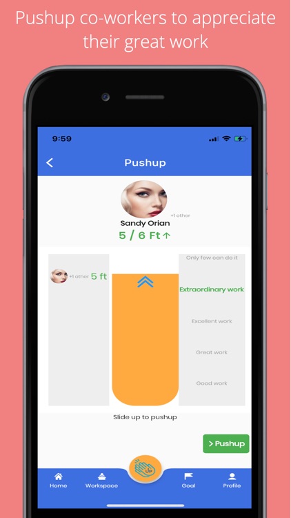 Pushup Get noticed for work