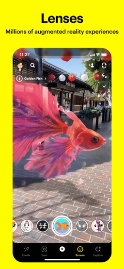 Snapchat app screenshot