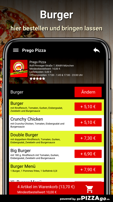 Prego Pizza München screenshot 6