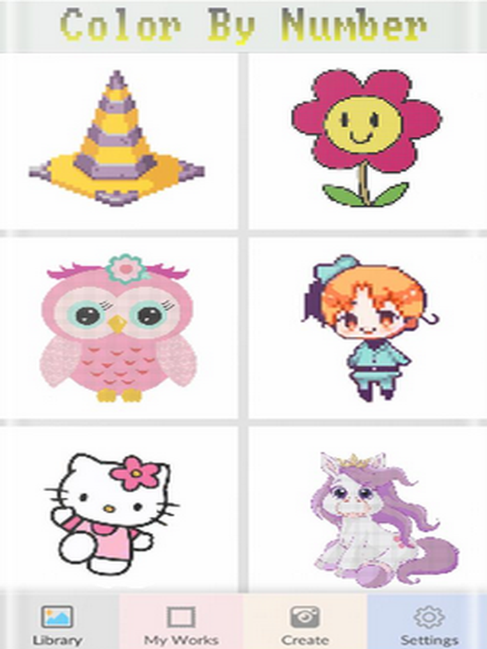 Paint By Number Pixel Art Game