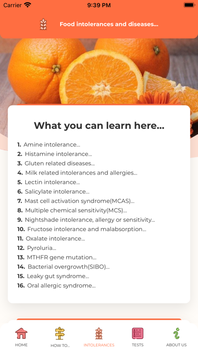 Are you food intolerant? screenshot 2