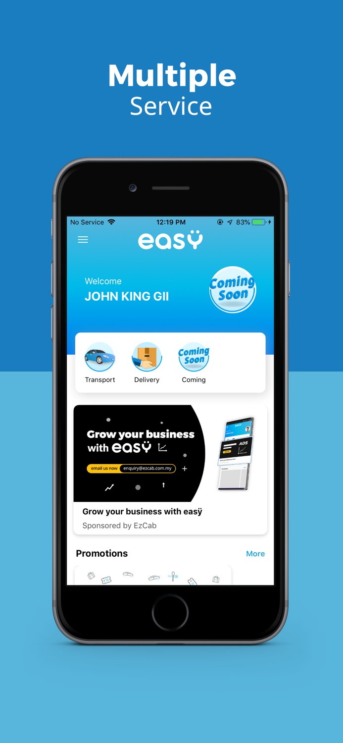 EzCab – Ride Hailing App