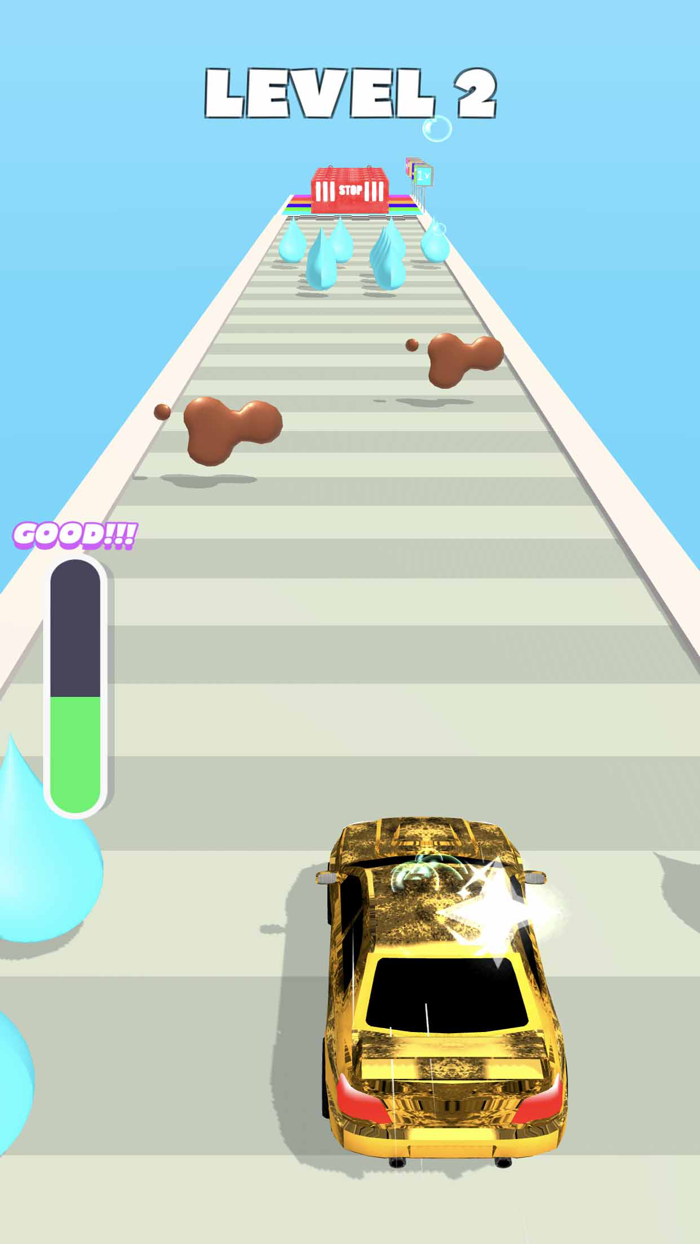 Clean Car 3D Runner Game