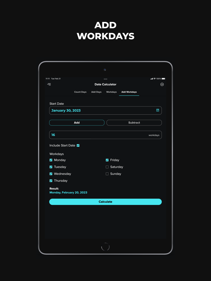 Date  Time Calculator App