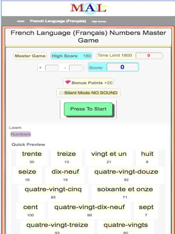 French M(A)L screenshot 2