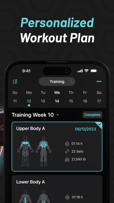 MyFitCoach Gym Workout Planner screenshot 2