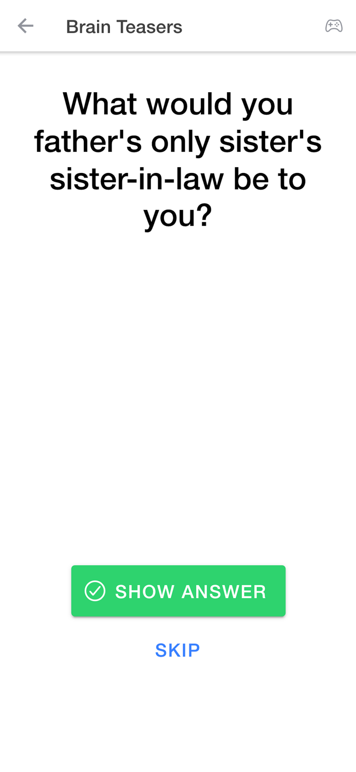 Riddles Brain Teasers Games