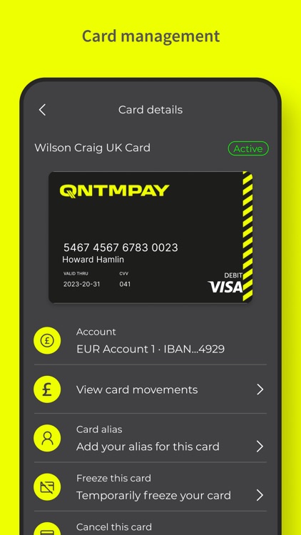 QNTM PAY Accounts