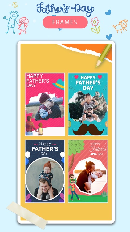 Happy Fathers day photo frame