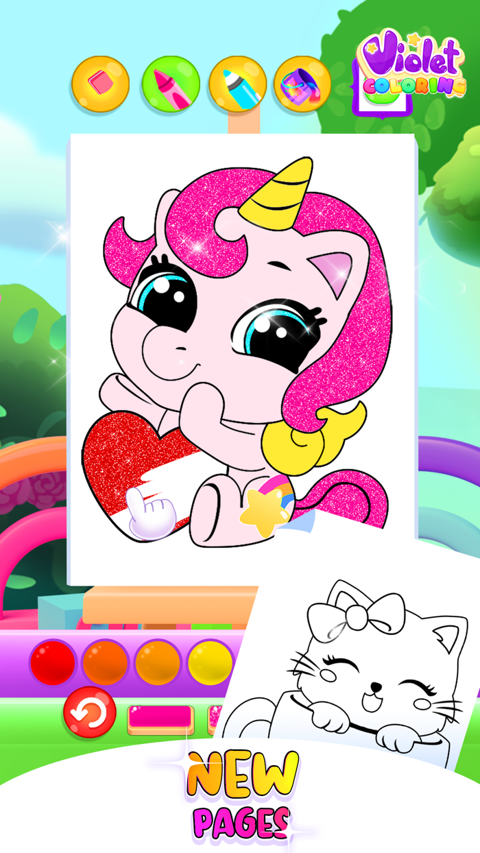 Violet Coloring Book