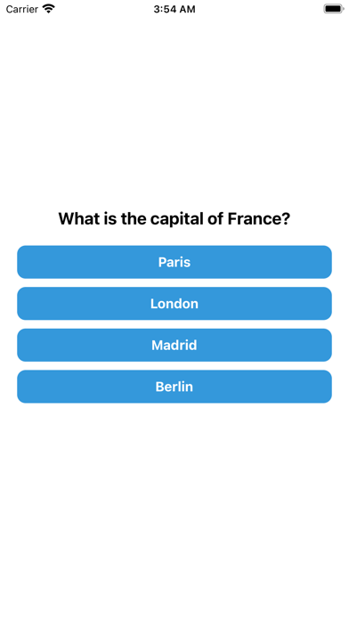 Screenshot #1 pour KU Quiz App