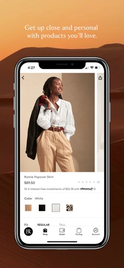 Banana Republic app screenshot