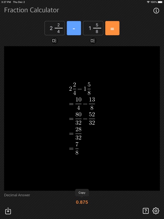 Fraction Calculator - Math screenshot 13