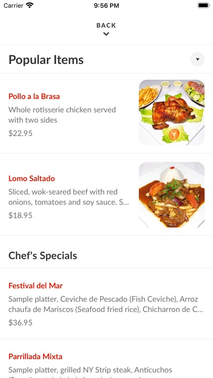 Olibar Peruvian Cuisine