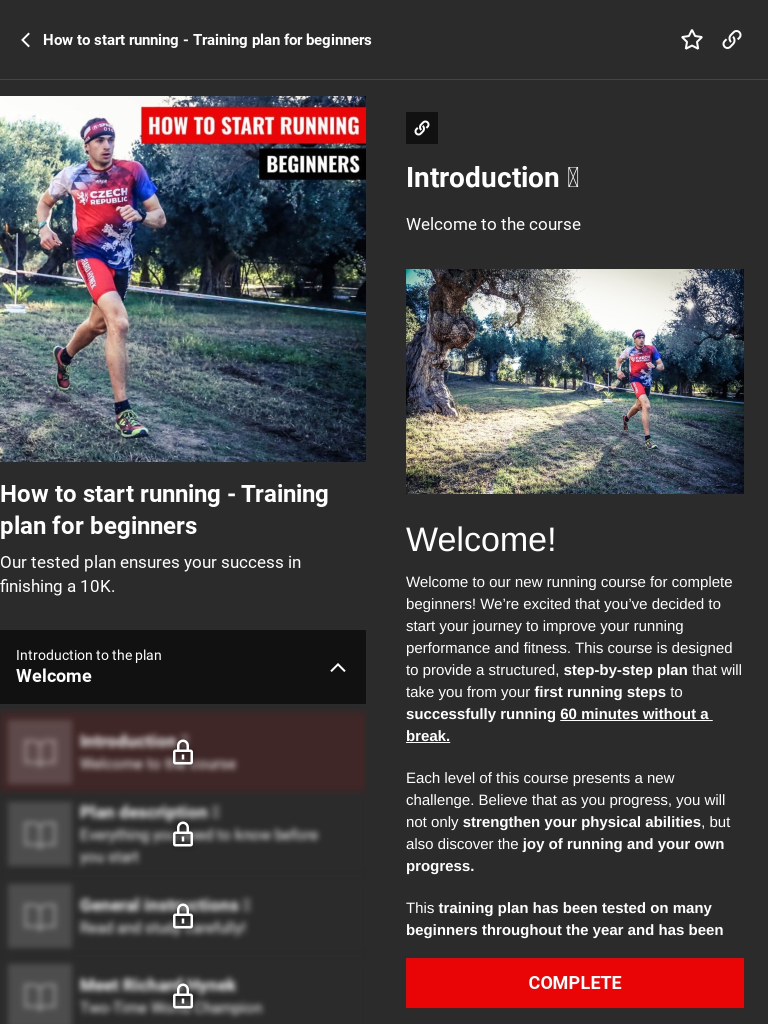 RH Training Club – Running App screenshot 3