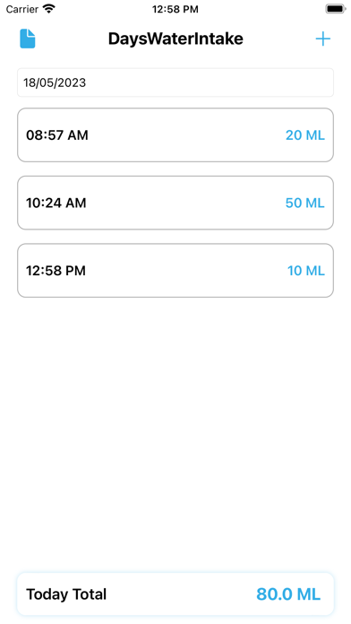 Screenshot #1 pour DayWaterIntake