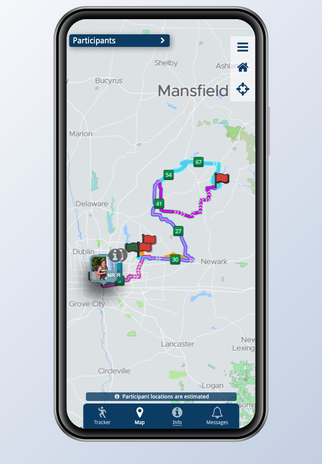 Pelotonia Ride Tracker screenshot 2