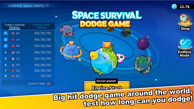 Space Survival - Dodge Game