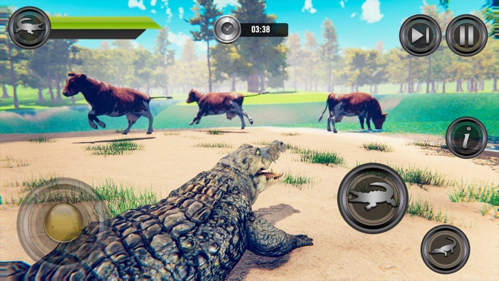 Angry Crocodile Attack Game 3D