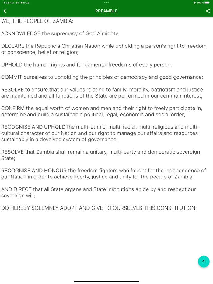 Constitution of Zambia